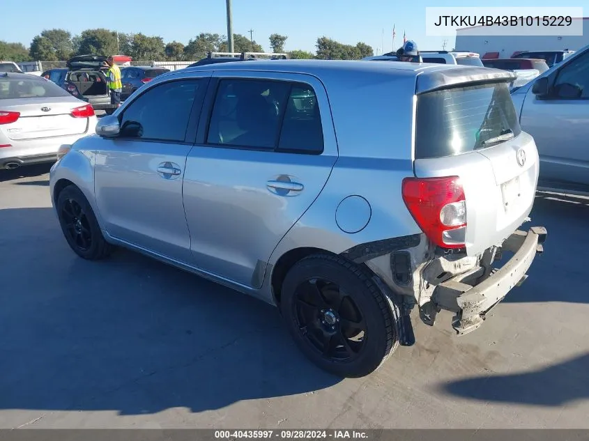 2011 Toyota Scion Xd VIN: JTKKU4B43B1015229 Lot: 40435997