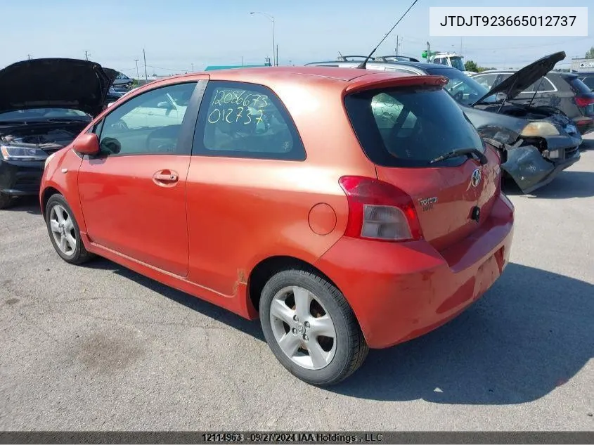 JTDJT923665012737 2006 Toyota Yaris