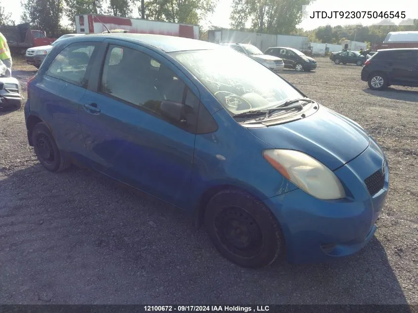 JTDJT923075046545 2007 Toyota Yaris