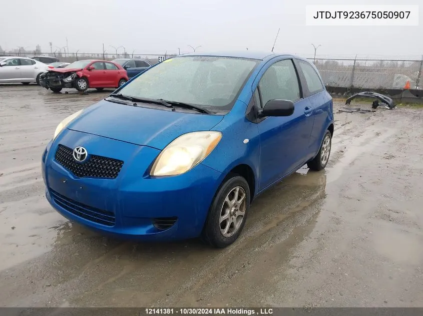 2007 Toyota Yaris VIN: JTDJT923675050907 Lot: 12141381