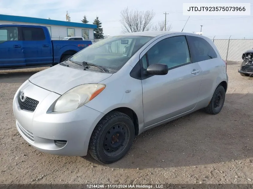 2007 Toyota Yaris VIN: JTDJT923575073966 Lot: 12144246