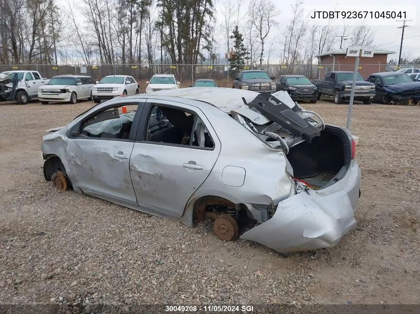 2007 Toyota Yaris VIN: JTDBT923671045041 Lot: 30049208