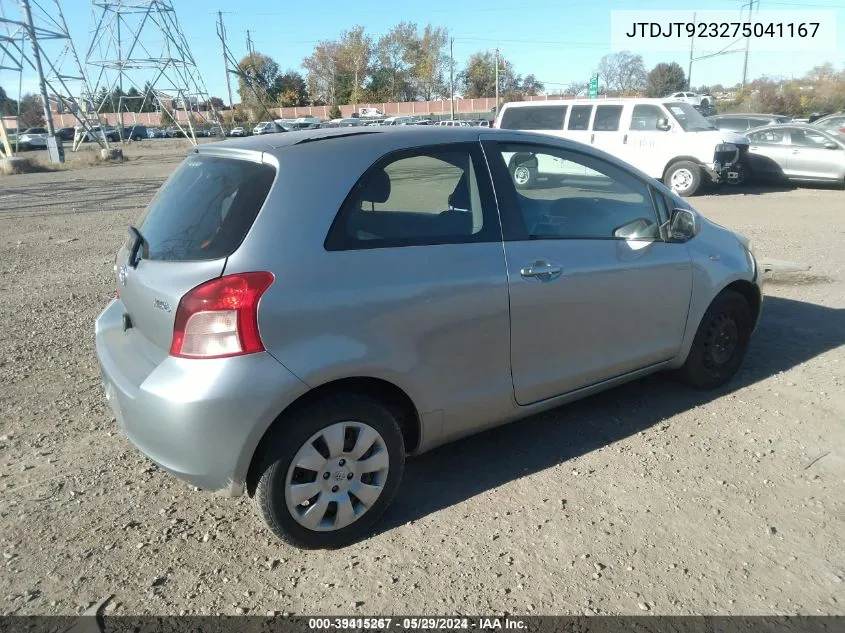 JTDJT923275041167 2007 Toyota Yaris