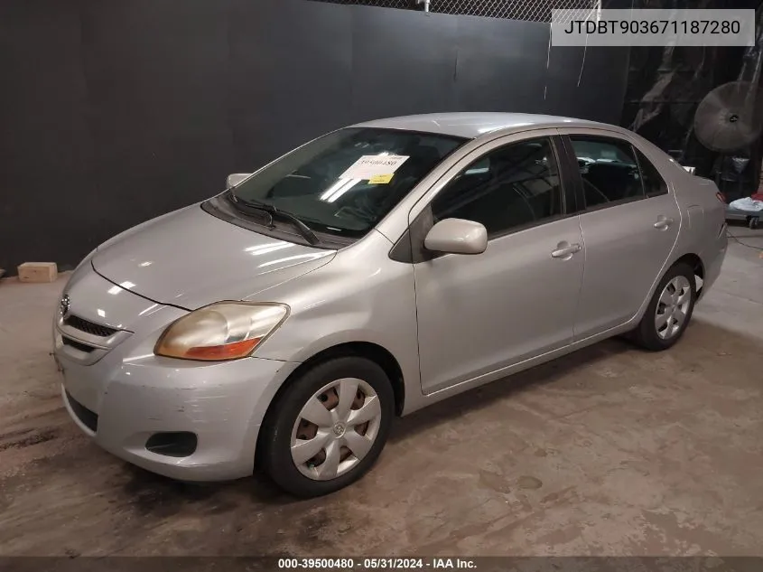 JTDBT903671187280 2007 Toyota Yaris