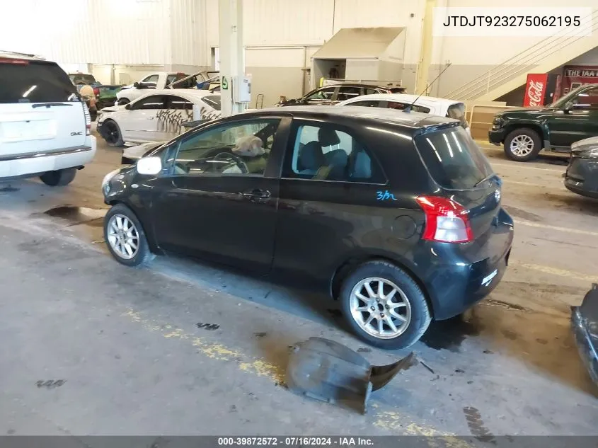 2007 Toyota Yaris VIN: JTDJT923275062195 Lot: 39872572