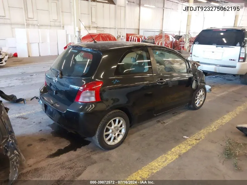 JTDJT923275062195 2007 Toyota Yaris