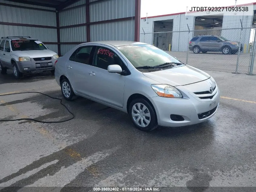 JTDBT923271093538 2007 Toyota Yaris