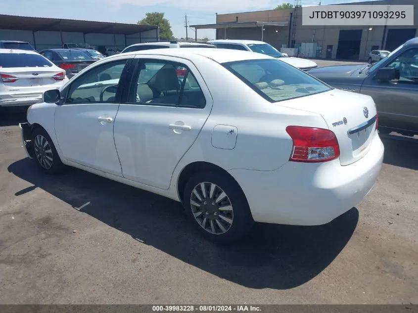 2007 Toyota Yaris VIN: JTDBT903971093295 Lot: 39983228