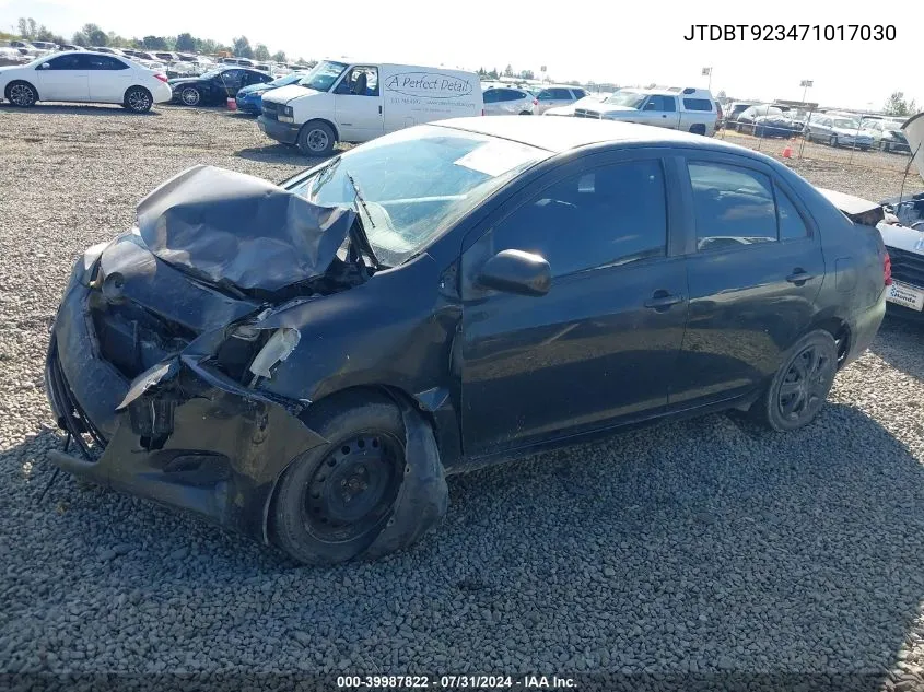 JTDBT923471017030 2007 Toyota Yaris