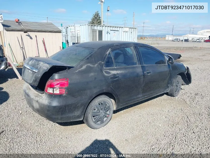 JTDBT923471017030 2007 Toyota Yaris