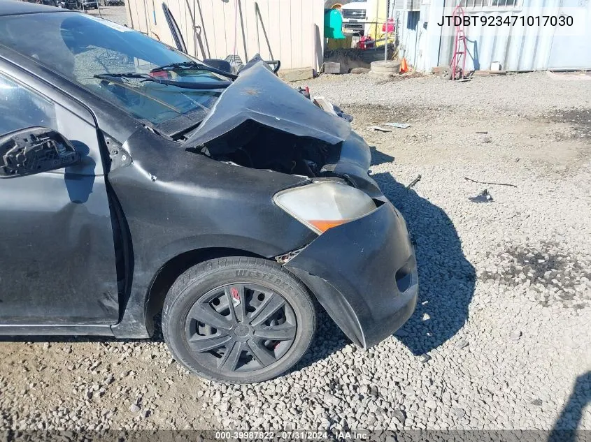 JTDBT923471017030 2007 Toyota Yaris