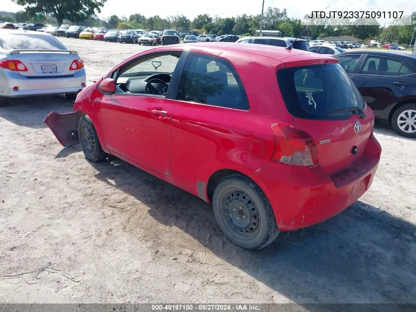 JTDJT923375091107 2007 Toyota Yaris