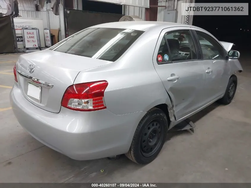 JTDBT923771061362 2007 Toyota Yaris