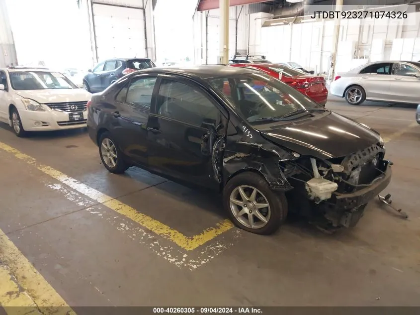 JTDBT923271074326 2007 Toyota Yaris