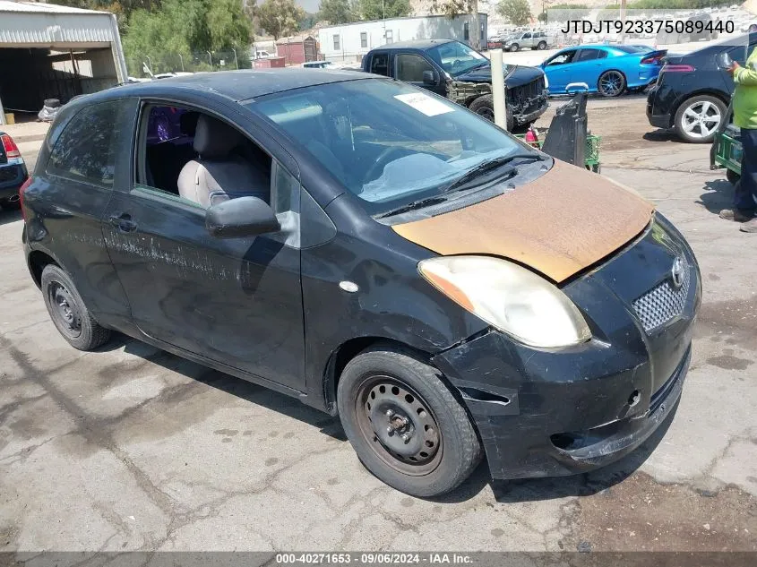 JTDJT923375089440 2007 Toyota Yaris