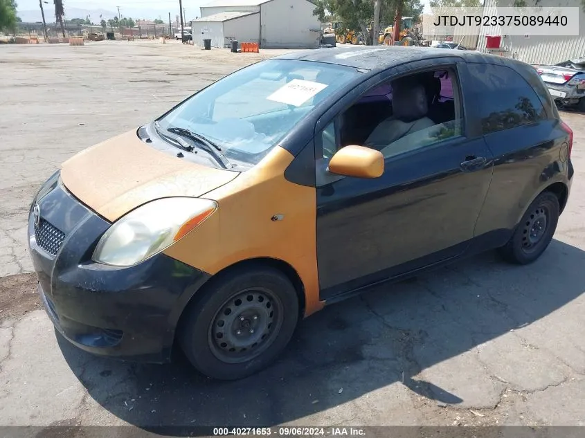 JTDJT923375089440 2007 Toyota Yaris