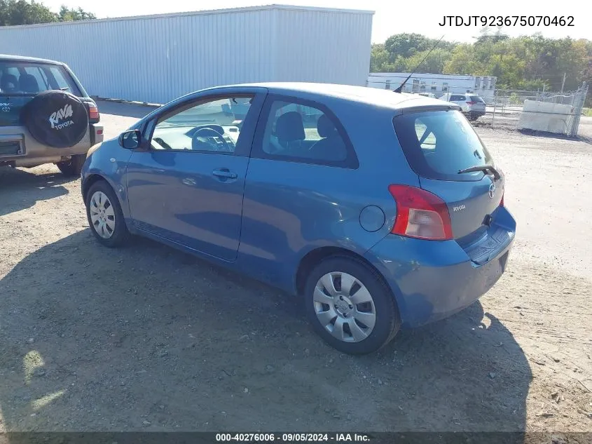 JTDJT923675070462 2007 Toyota Yaris