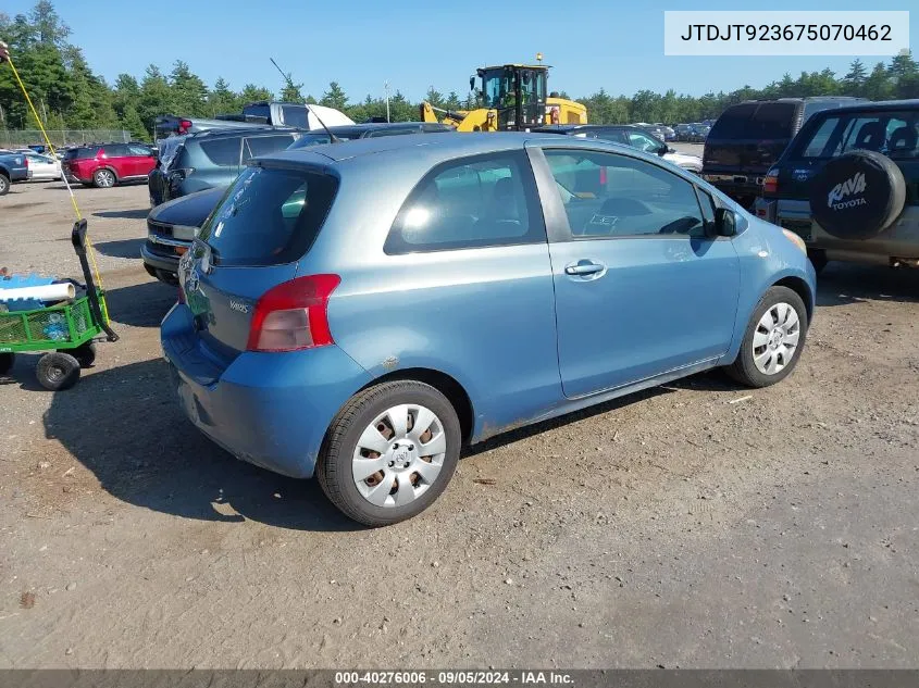 JTDJT923675070462 2007 Toyota Yaris