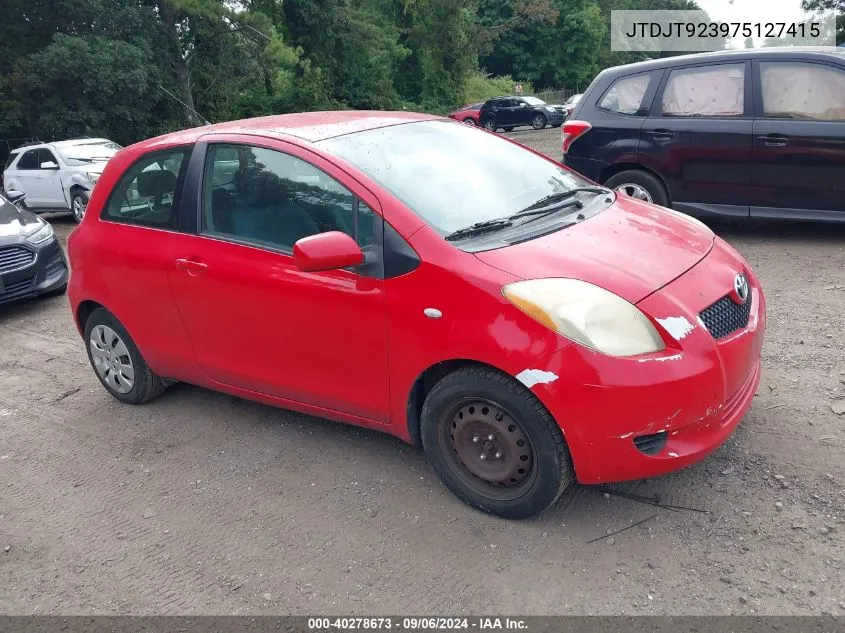 JTDJT923975127415 2007 Toyota Yaris