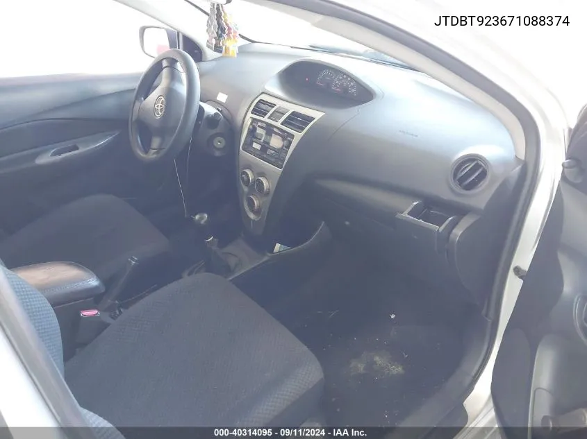 JTDBT923671088374 2007 Toyota Yaris