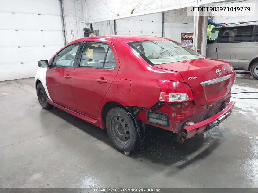 JTDBT903971049779 2007 Toyota Yaris S