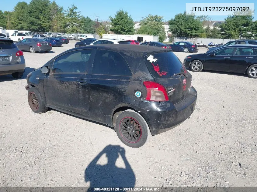 JTDJT923275097092 2007 Toyota Yaris