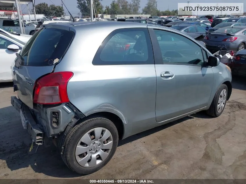 JTDJT923575087575 2007 Toyota Yaris