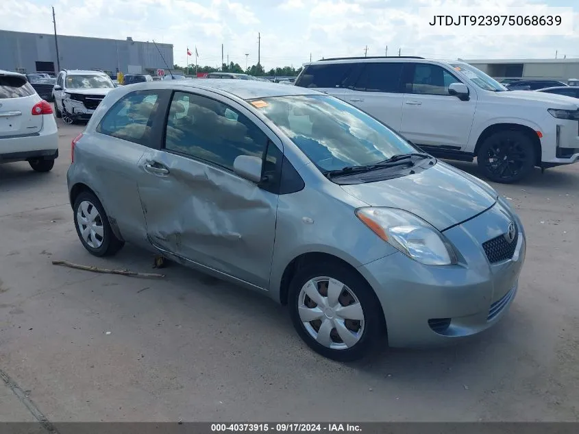 JTDJT923975068639 2007 Toyota Yaris