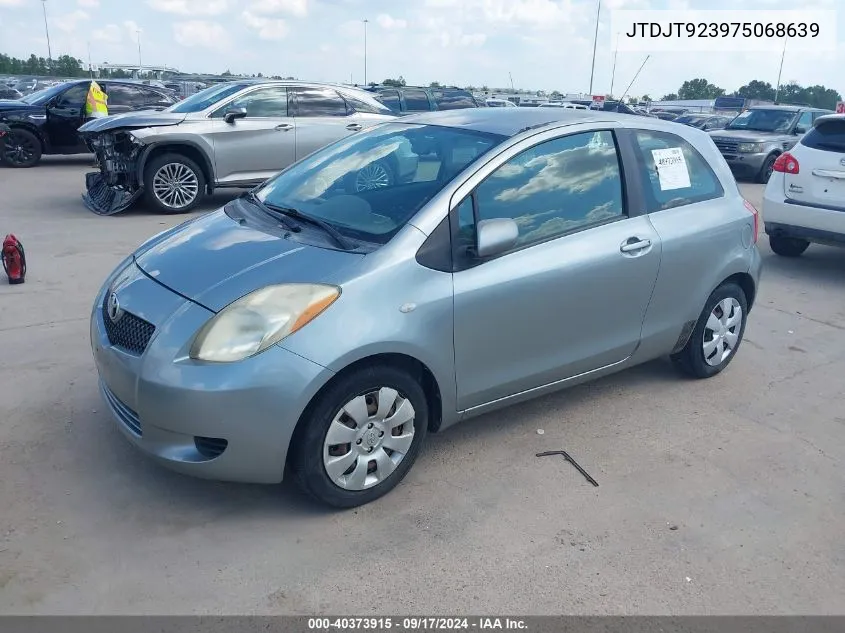 JTDJT923975068639 2007 Toyota Yaris