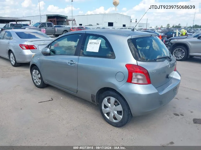 JTDJT923975068639 2007 Toyota Yaris