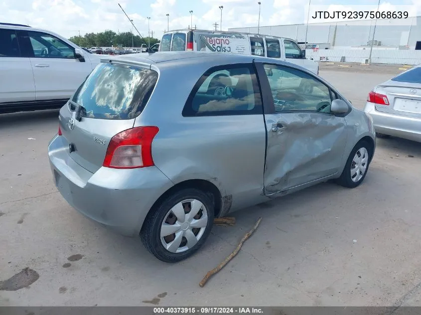 JTDJT923975068639 2007 Toyota Yaris