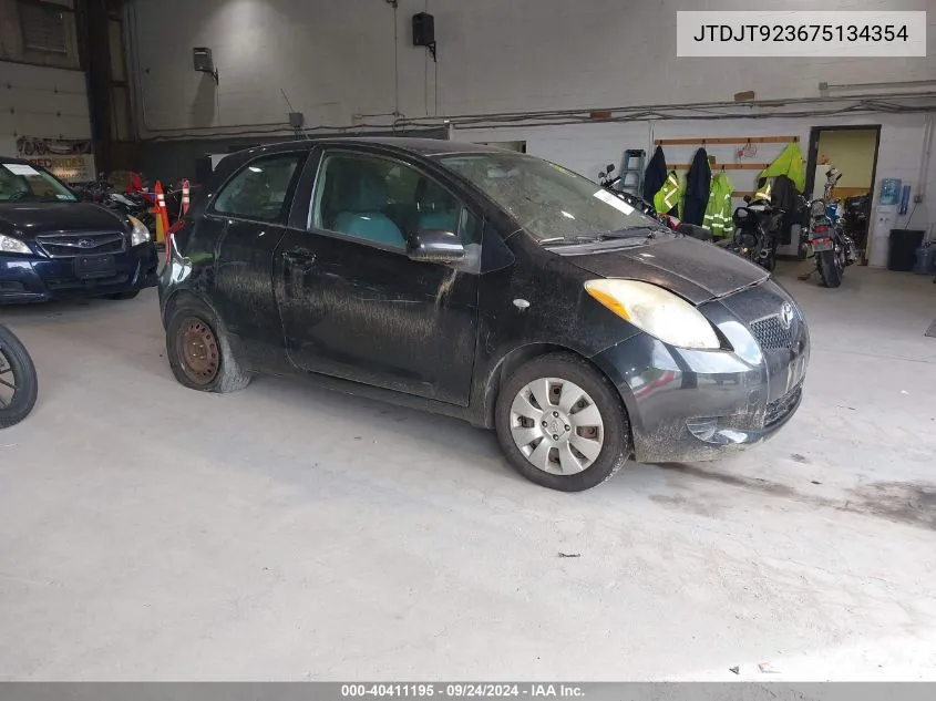 2007 Toyota Yaris VIN: JTDJT923675134354 Lot: 40411195