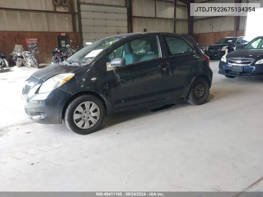 2007 Toyota Yaris VIN: JTDJT923675134354 Lot: 40411195