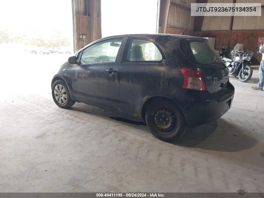 JTDJT923675134354 2007 Toyota Yaris