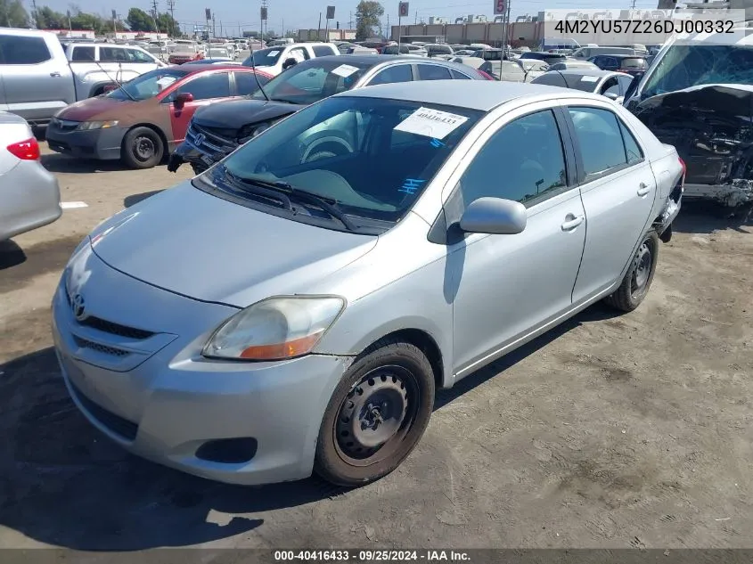 2007 Toyota Yaris VIN: 4M2YU57Z26DJ00332 Lot: 40416433