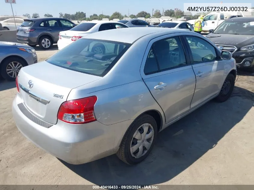 2007 Toyota Yaris VIN: 4M2YU57Z26DJ00332 Lot: 40416433