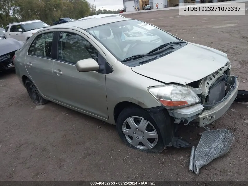 JTDBT923271073337 2007 Toyota Yaris