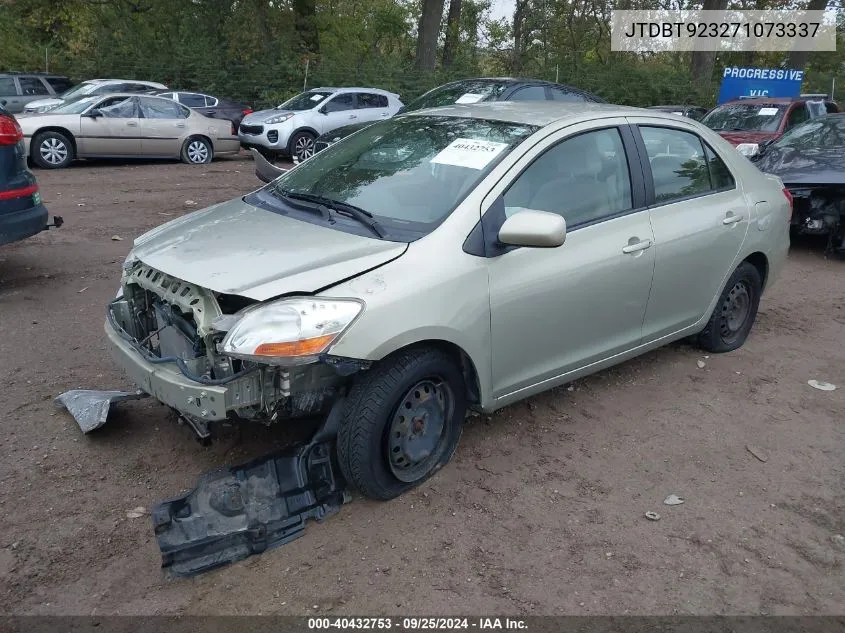 JTDBT923271073337 2007 Toyota Yaris