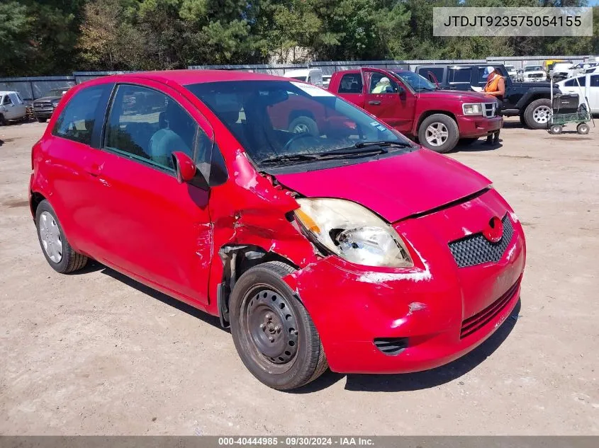 2007 Toyota Yaris VIN: JTDJT923575054155 Lot: 40444985