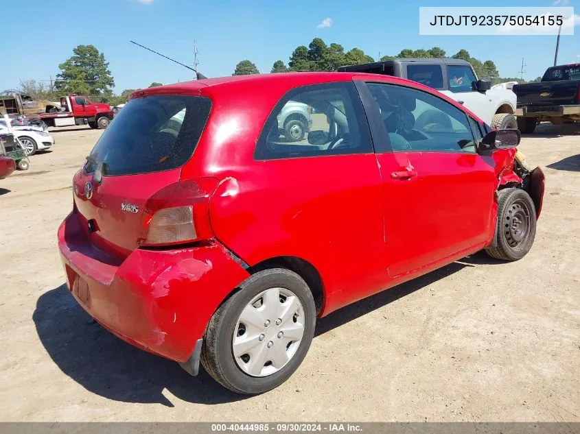 2007 Toyota Yaris VIN: JTDJT923575054155 Lot: 40444985