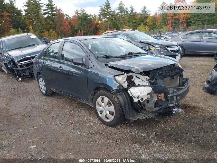 2007 Toyota Yaris VIN: JTDBT923371143797 Lot: 40473966