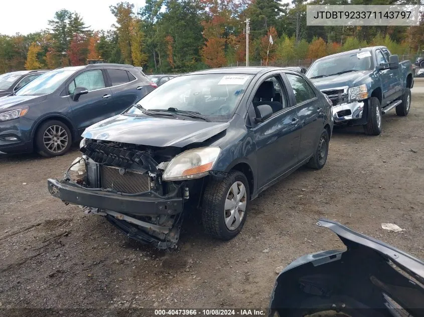 2007 Toyota Yaris VIN: JTDBT923371143797 Lot: 40473966