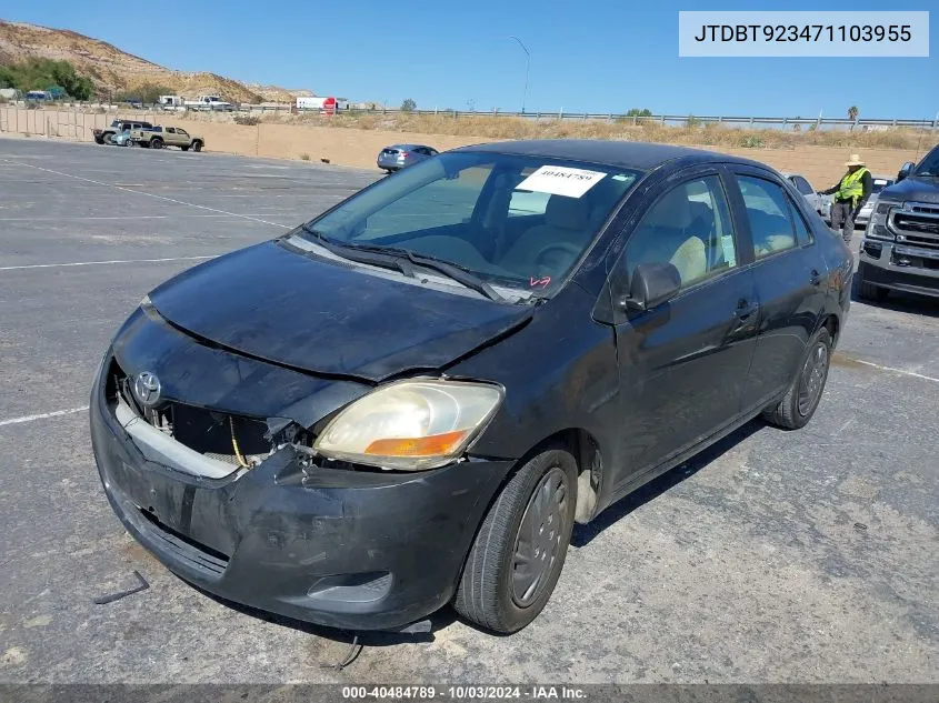 2007 Toyota Yaris VIN: JTDBT923471103955 Lot: 40484789