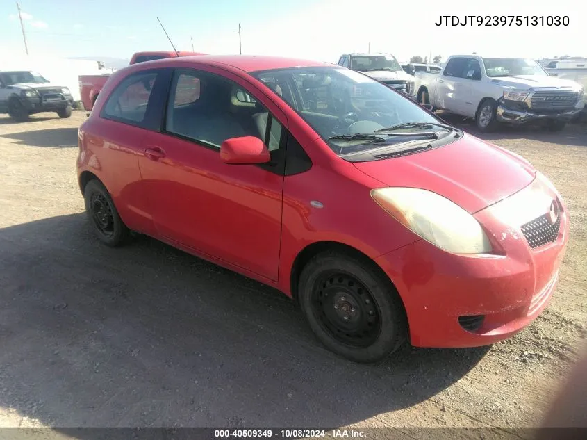 2007 Toyota Yaris VIN: JTDJT923975131030 Lot: 40509349