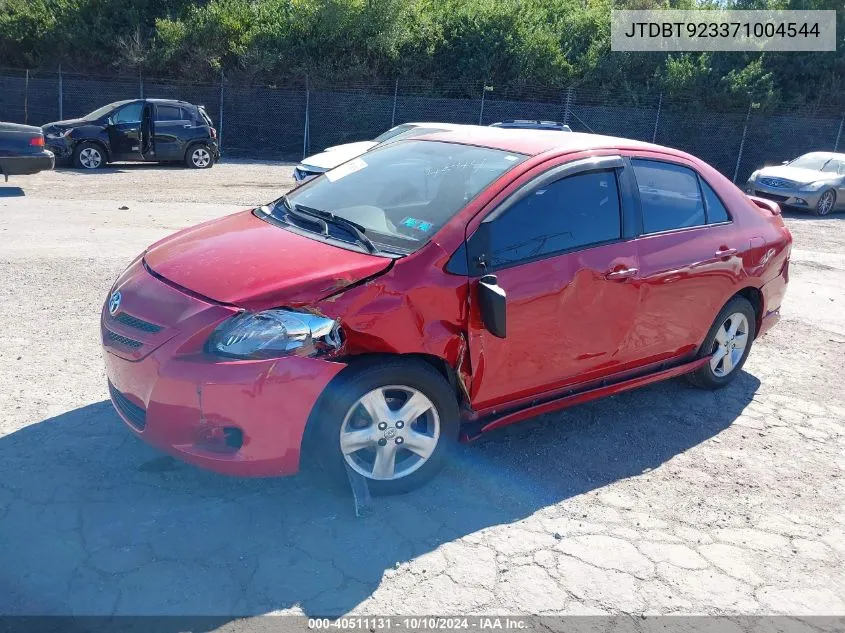 2007 Toyota Yaris S VIN: JTDBT923371004544 Lot: 40511131