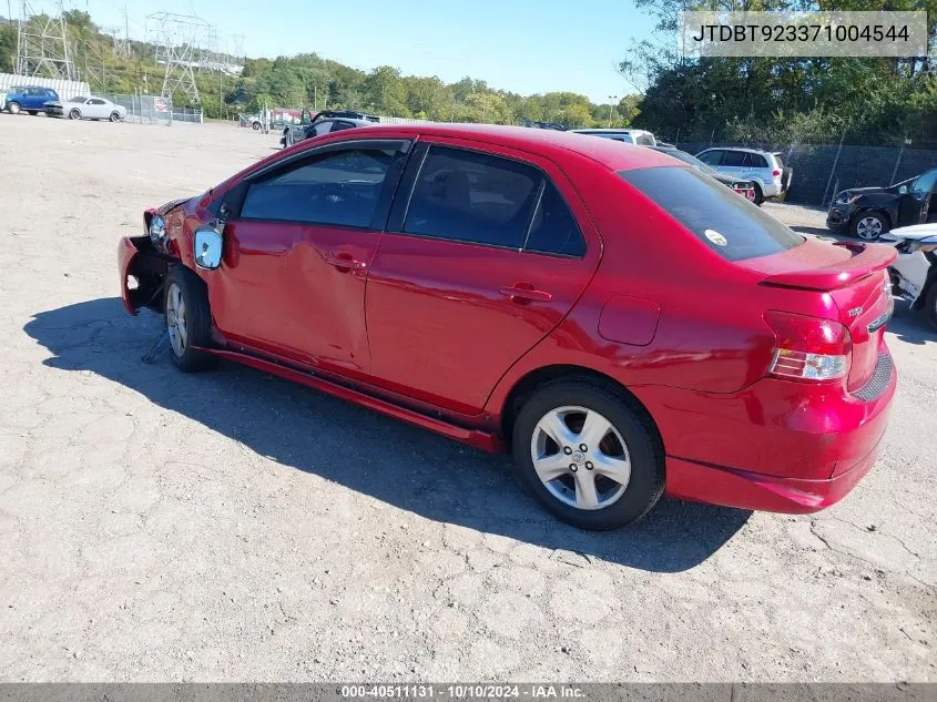 2007 Toyota Yaris S VIN: JTDBT923371004544 Lot: 40511131