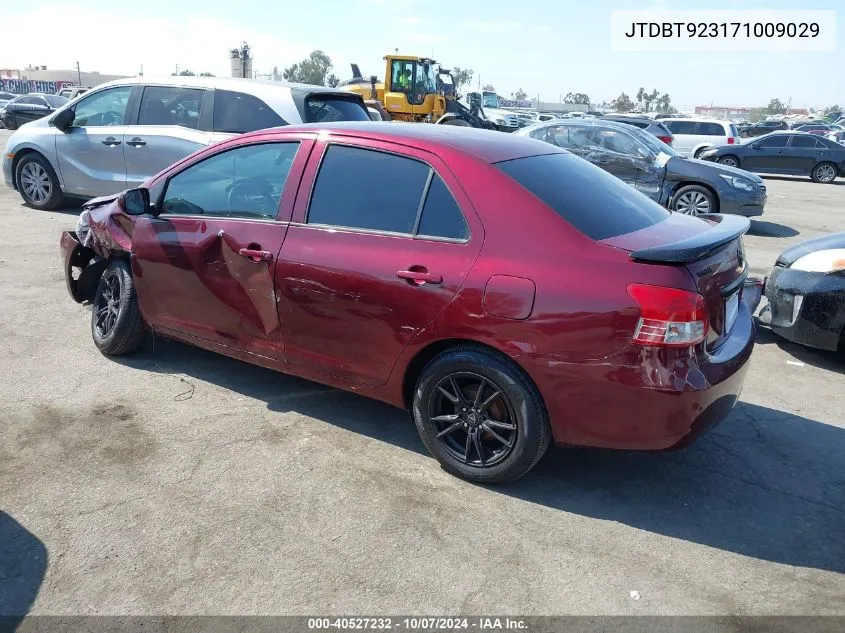 2007 Toyota Yaris VIN: JTDBT923171009029 Lot: 40527232