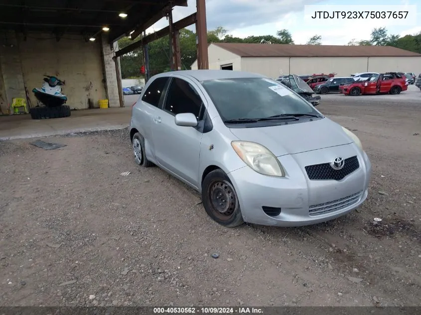 2007 Toyota Yaris VIN: JTDJT923X75037657 Lot: 40530562