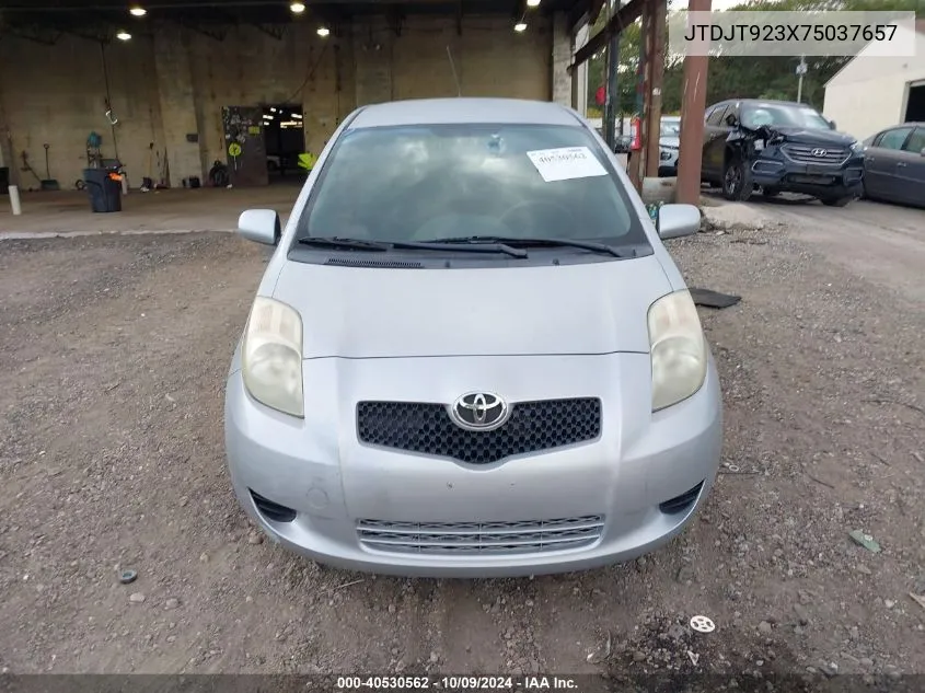 2007 Toyota Yaris VIN: JTDJT923X75037657 Lot: 40530562