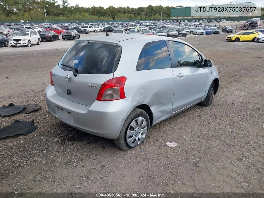 2007 Toyota Yaris VIN: JTDJT923X75037657 Lot: 40530562